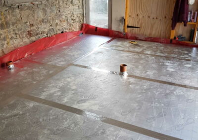 Screed floor APW St Dogmaels Revovation