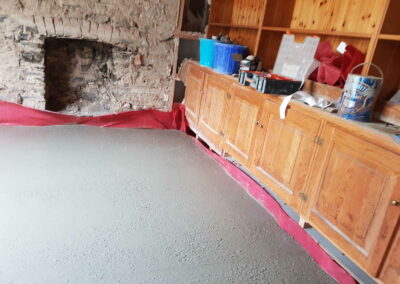 screed floor APW St Dogmaels Revovation