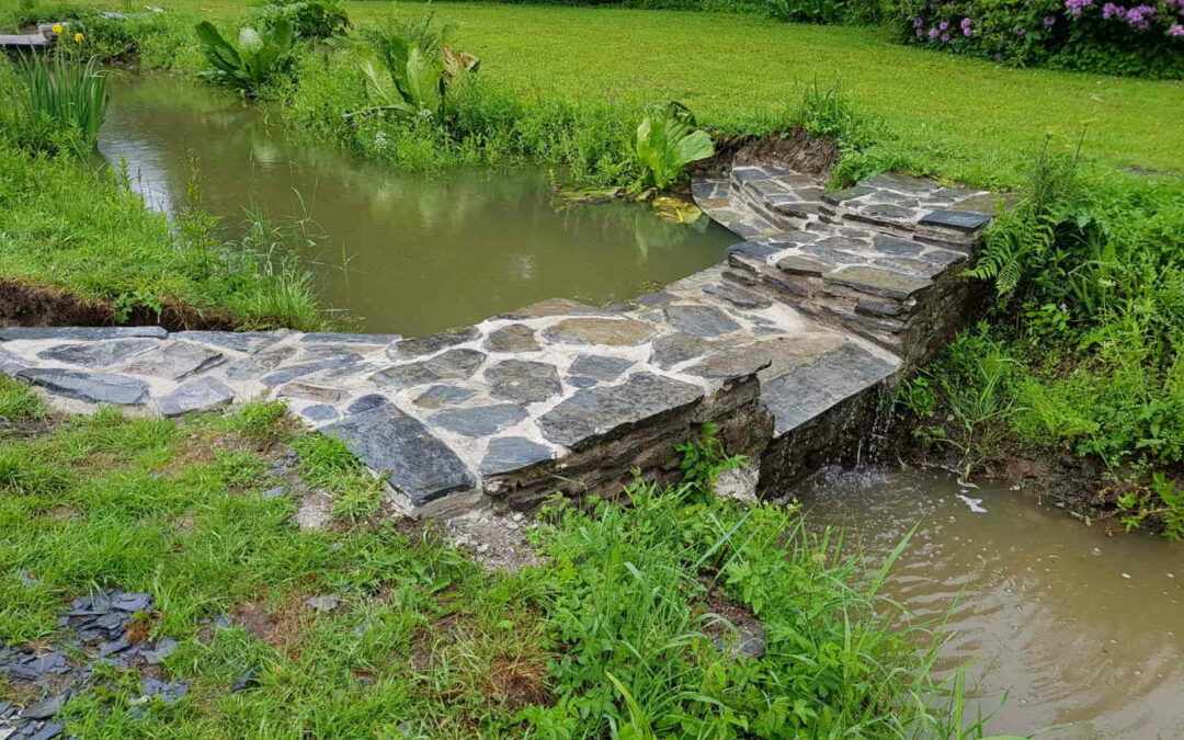 Water Feature Construction Llangoedmor Mansion 2017