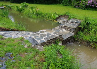 Water Feature Construction Llangoedmor Mansion 2017