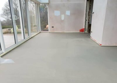 Finished Fast Set Screed over electric Underfloor Heating - APW Homes