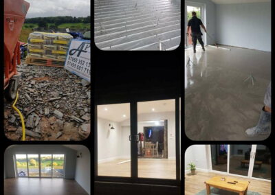Various Liquid Screed Jobs Autumn 2018 - APW Homes