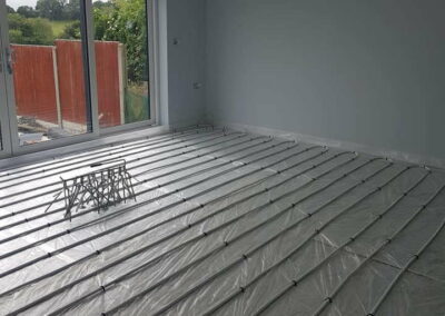 Underfloor heating Liquid Screed Jobs Autumn 2018 - APW Homes