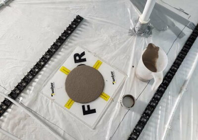 Testing and prep for Liquid Screed Job Autumn 2018 - APW Homes