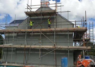 green Roughcast Render Newport Pembs - APW Homes 10