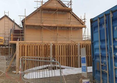 Yellow Spray Rendering Fishguard - APW Homes