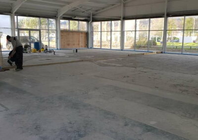 Swansea Car Showroom Liquid Screed - APW Homes
