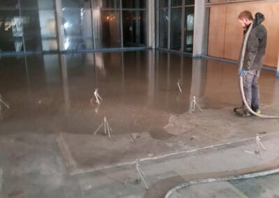 Swansea Car Showroom Liquid Screed - APW Homes