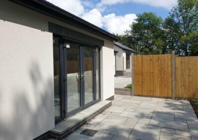 Finished Weber Chalk render Bungalows Kilgetty