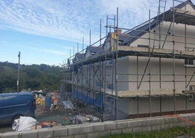 Weber Silver Pearl Render House Llangrannog - APW Homes