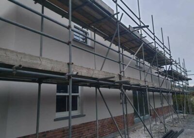 Weber Silver Pearl Render House Llangrannog - APW Homes