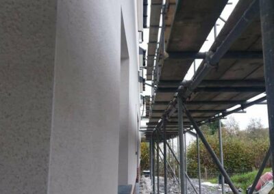 Weber Silver Pearl Render House Llangrannog - APW Homes