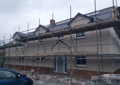 Weber Silver Pearl Render House Llangrannog - APW Homes